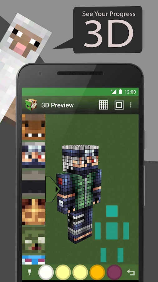   Skin Editor Tool for Minecraft: screenshot 